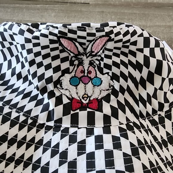 Disney Store Alice in Wonderland White Rabbit ( Nivins ) Adult Bucket Hat NWT - Picture 8 of 14